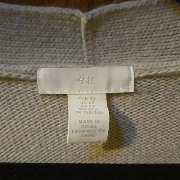H&M Cream Cardigan XS - Picture 2 of 3
